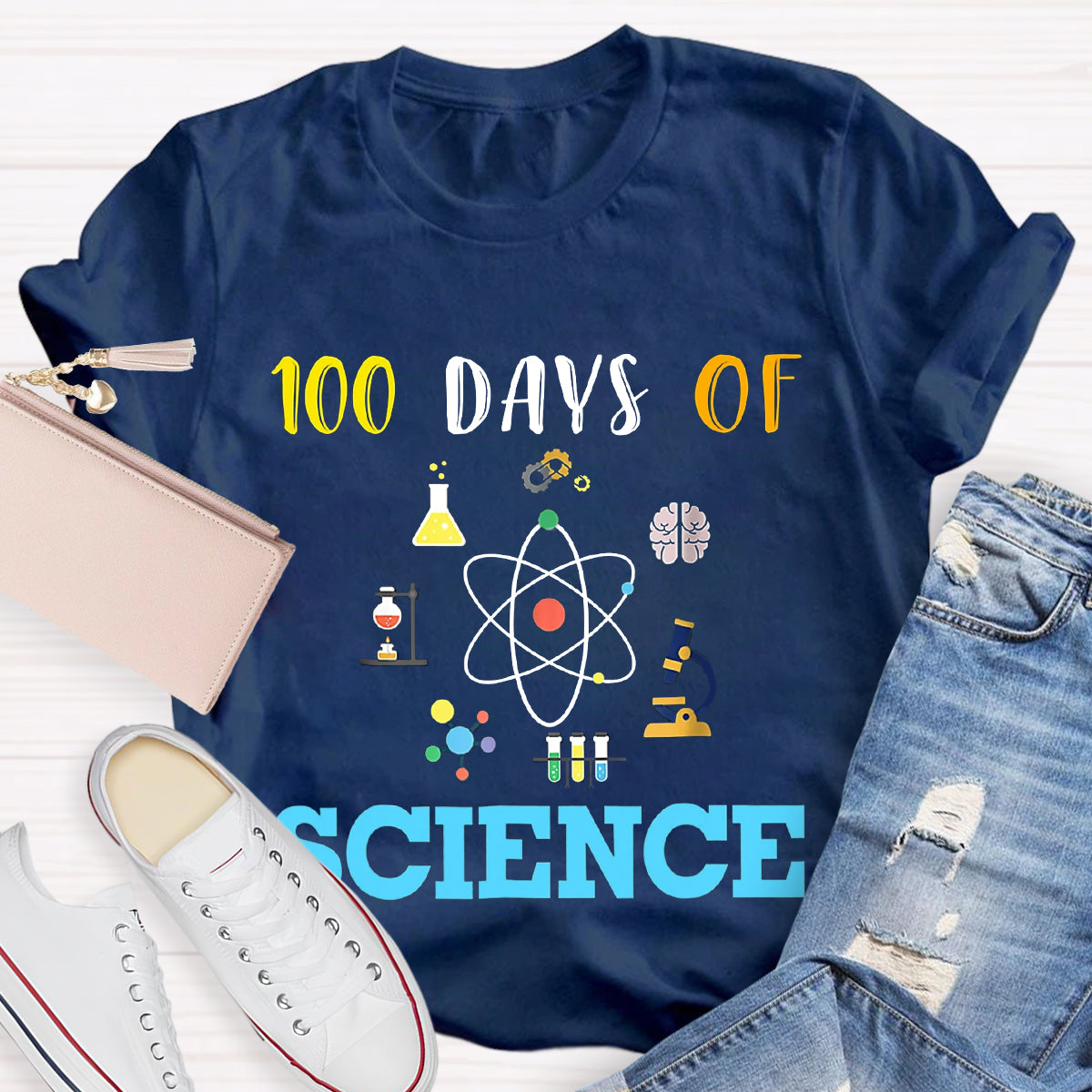 100 Days Of Science Teacher T-Shirt