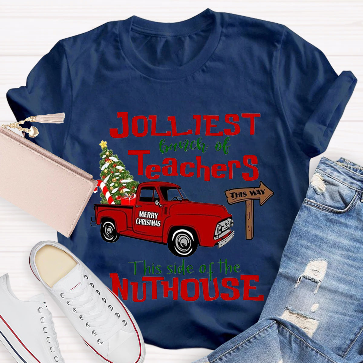 Jolliest Bunch of Teachers Teacher T-Shirt