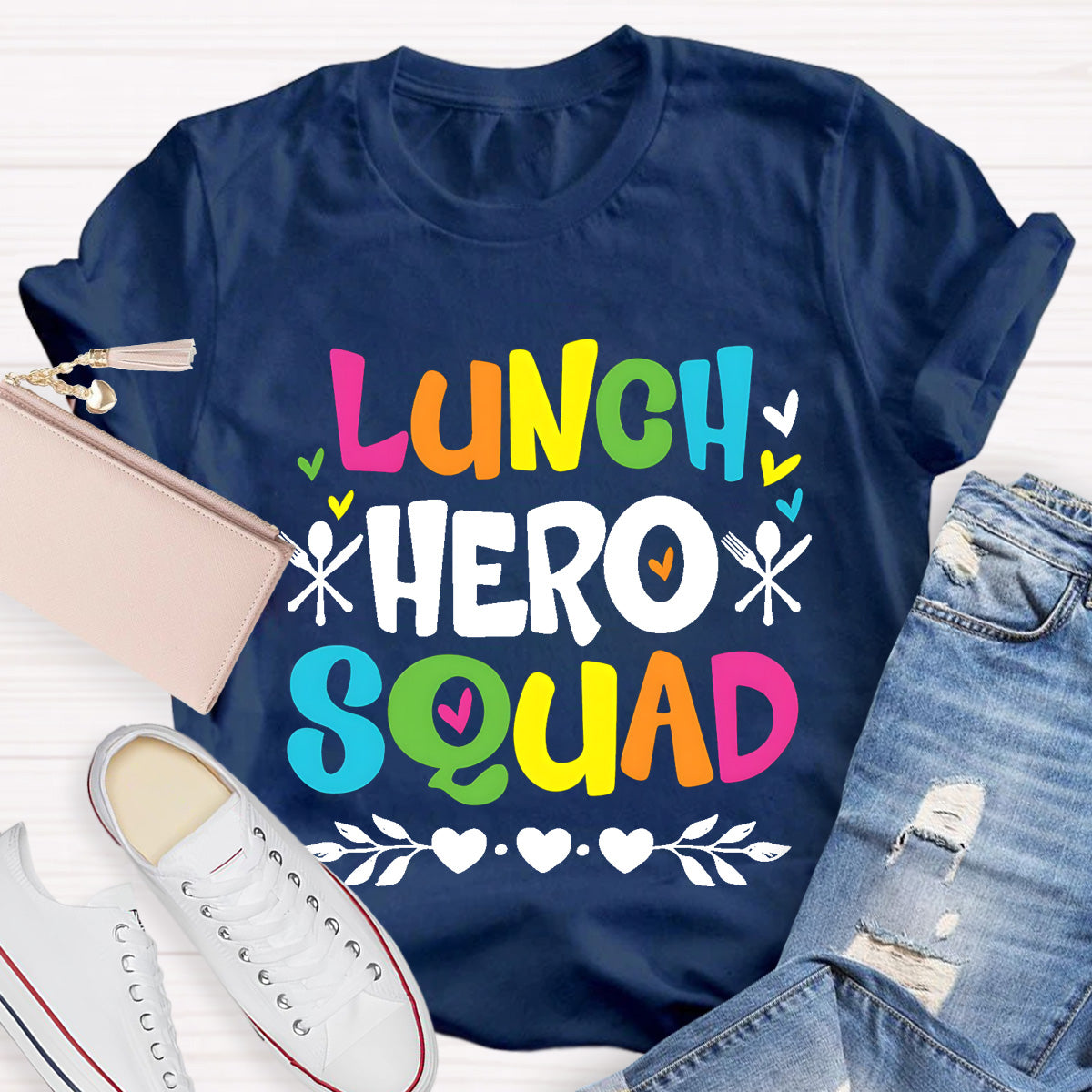 Lunch Hero Squad Teacher T-Shirt