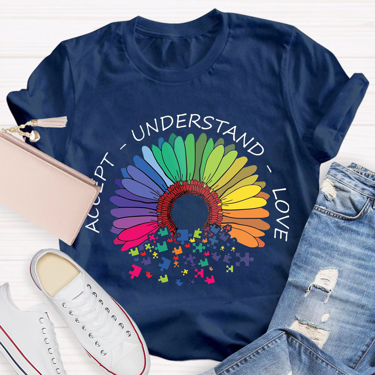 Accept Understand Love Daisy T-Shirt