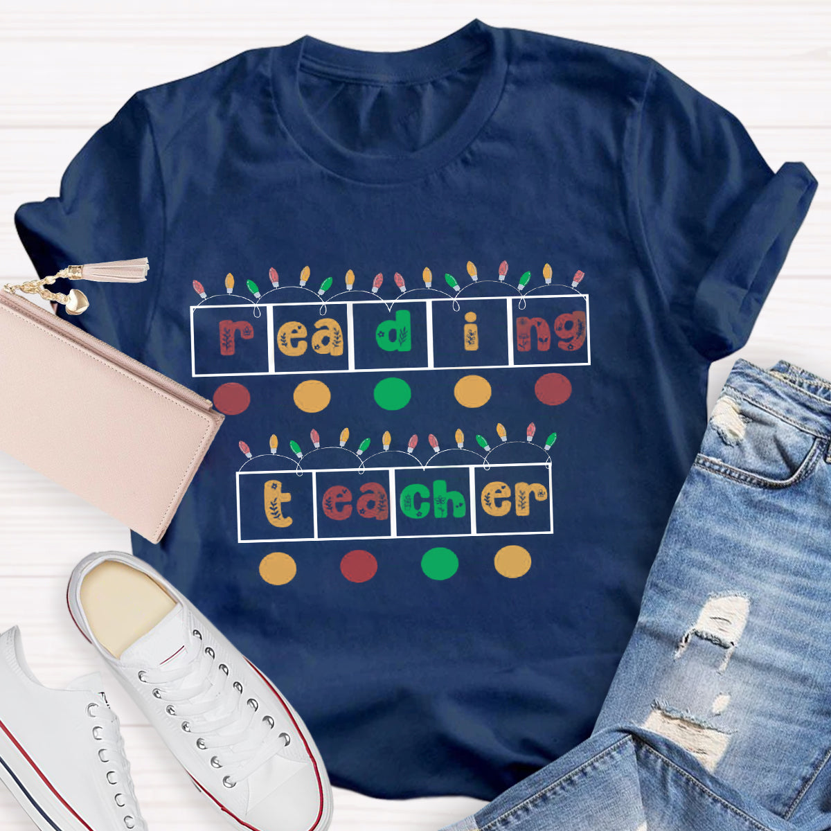 Christmas Reading Teacher T-Shirt