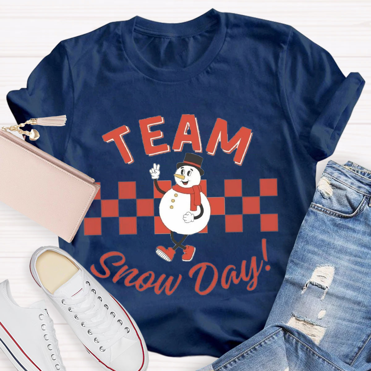 Team Of Snow Day Teacher T-Shirt