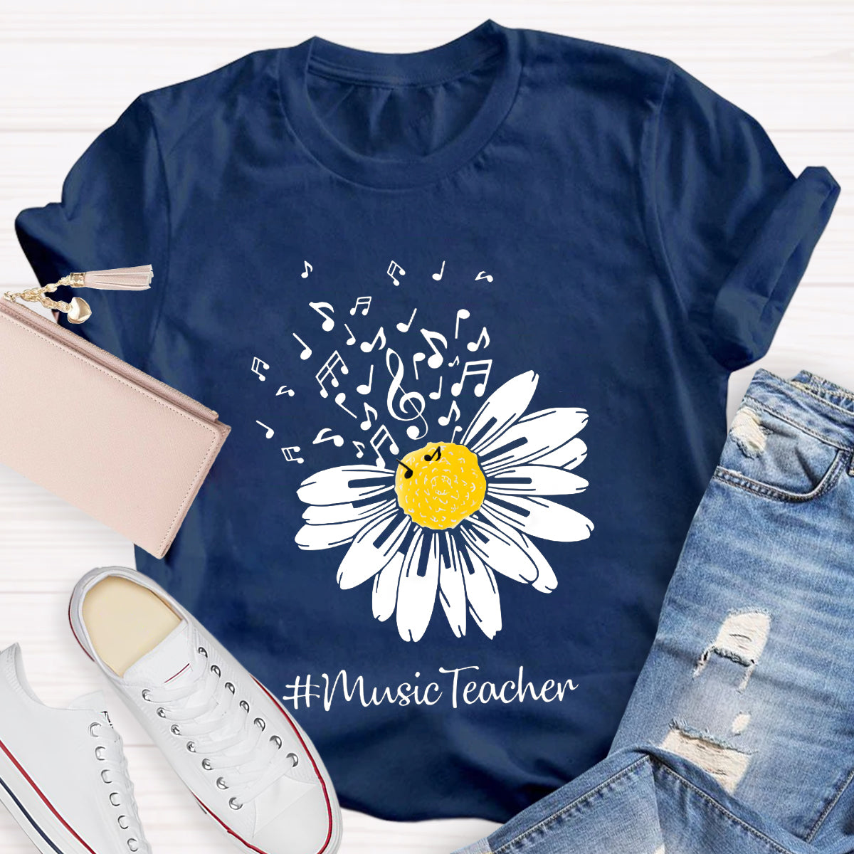 Sunflower Music Teacher T-Shirt