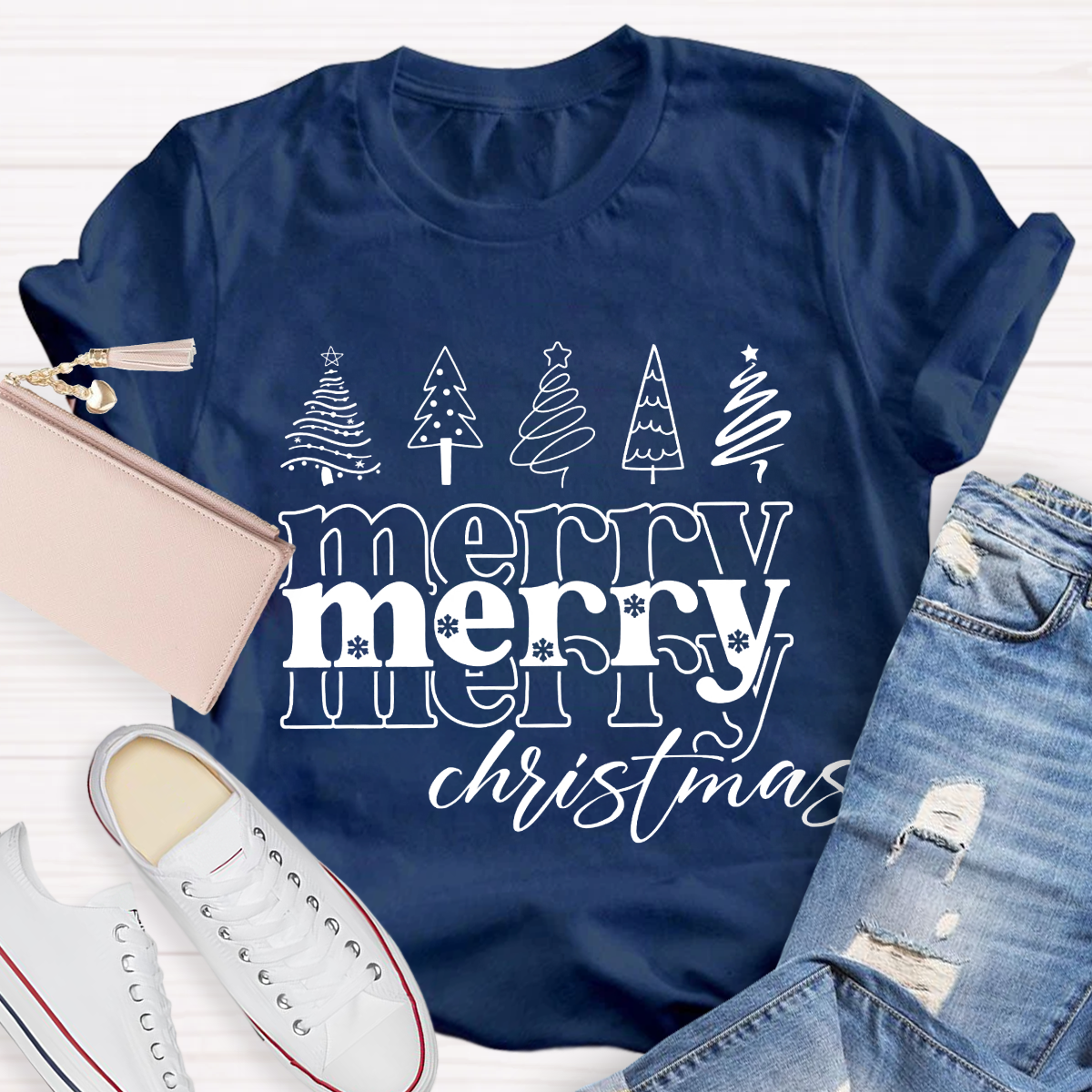 Merry Christmas Tree Teacher T-Shirt