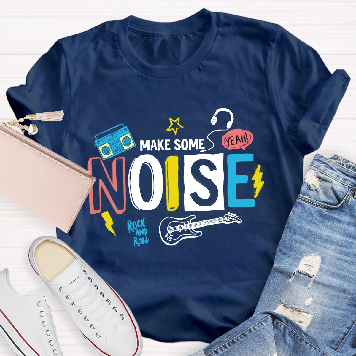 Make Some Noise Music Teacher T-Shirt