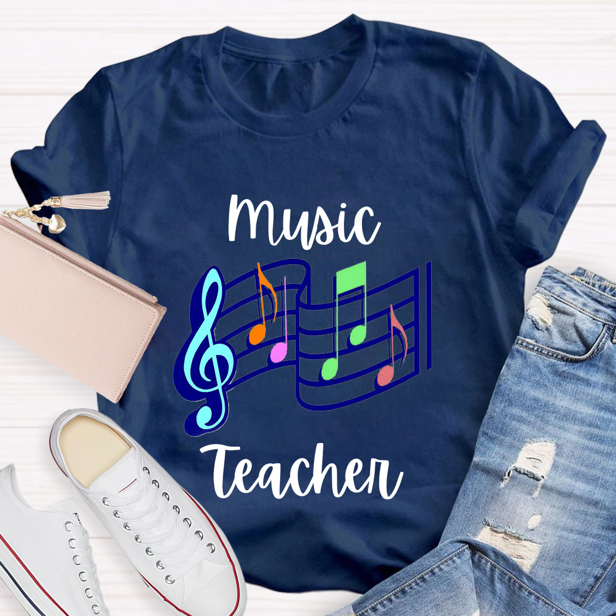 Music Notes Music Teacher T-Shirt