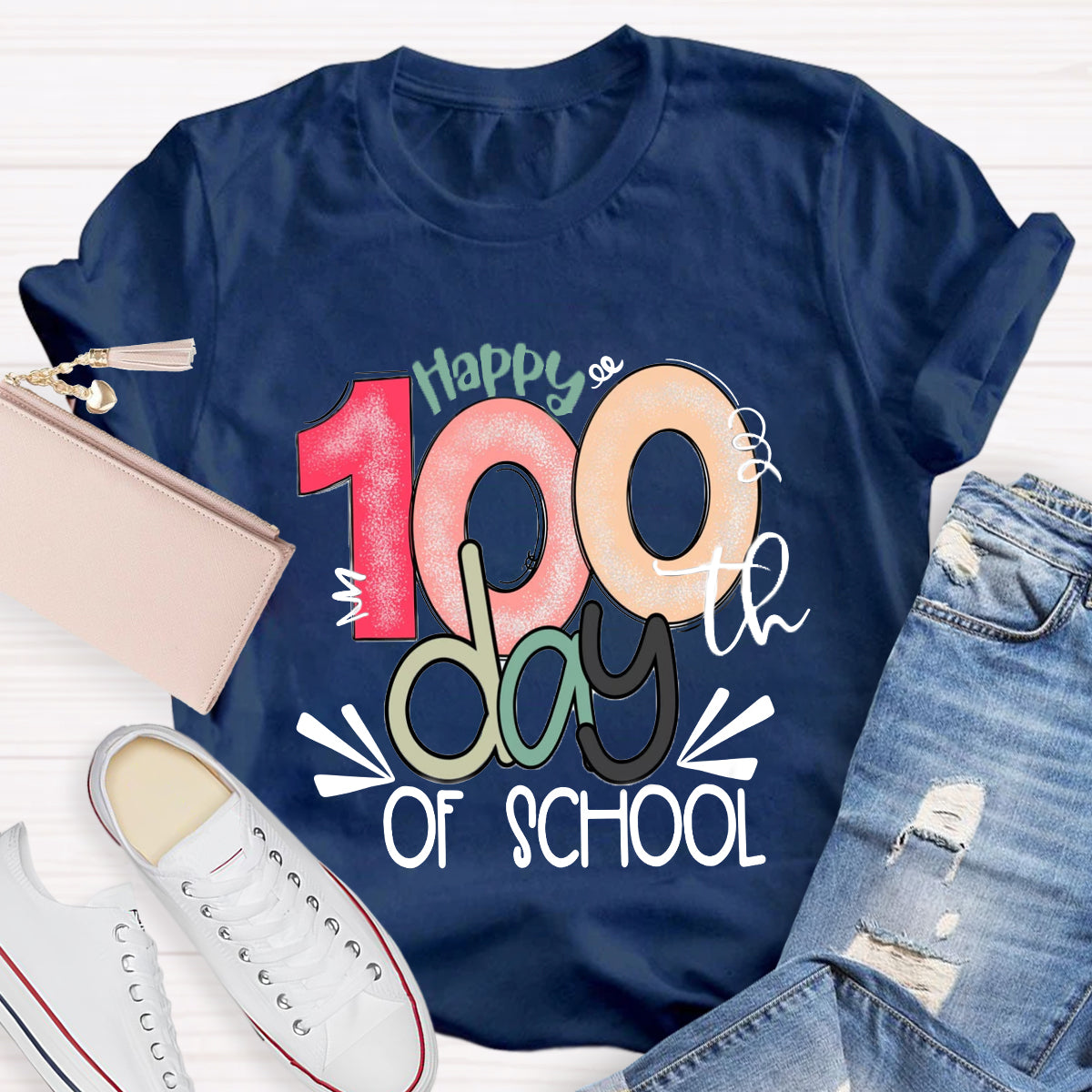 Happy 100th Days Of School T-Shirt