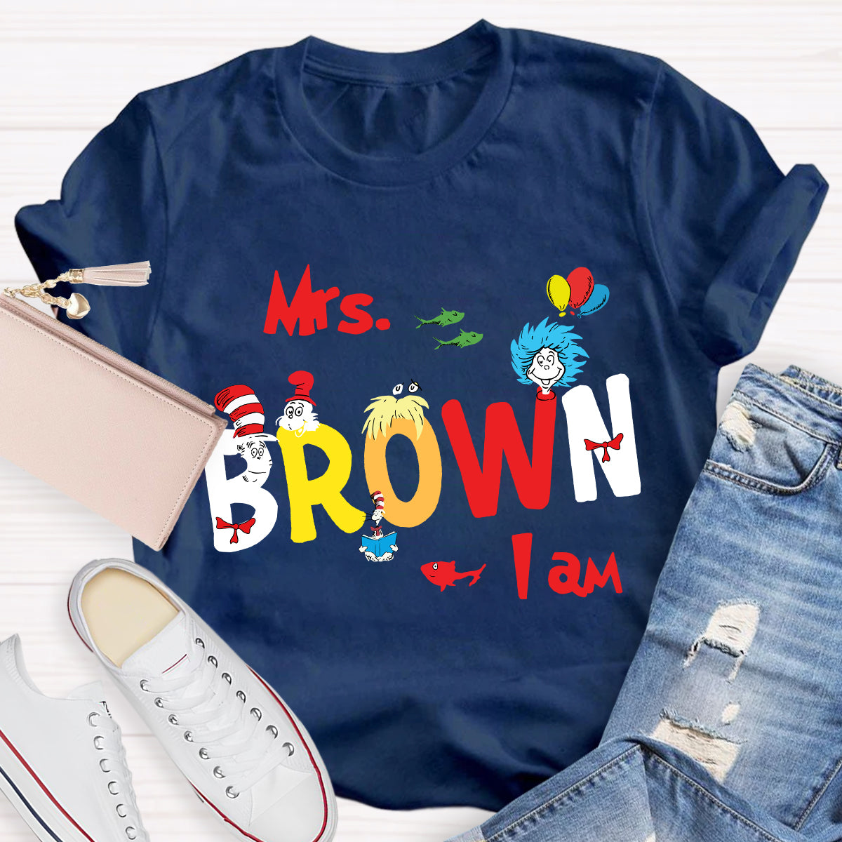 Personalized Name I Am Teacher T-Shirt