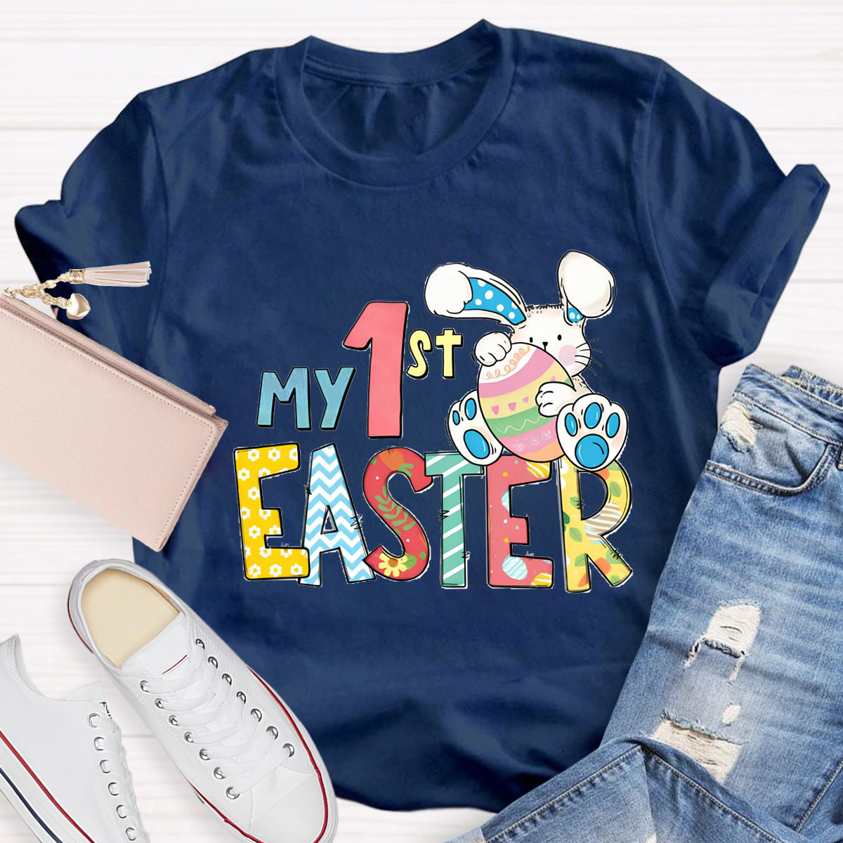 Personalized Grade My 1st Easter Teacher T-Shirt