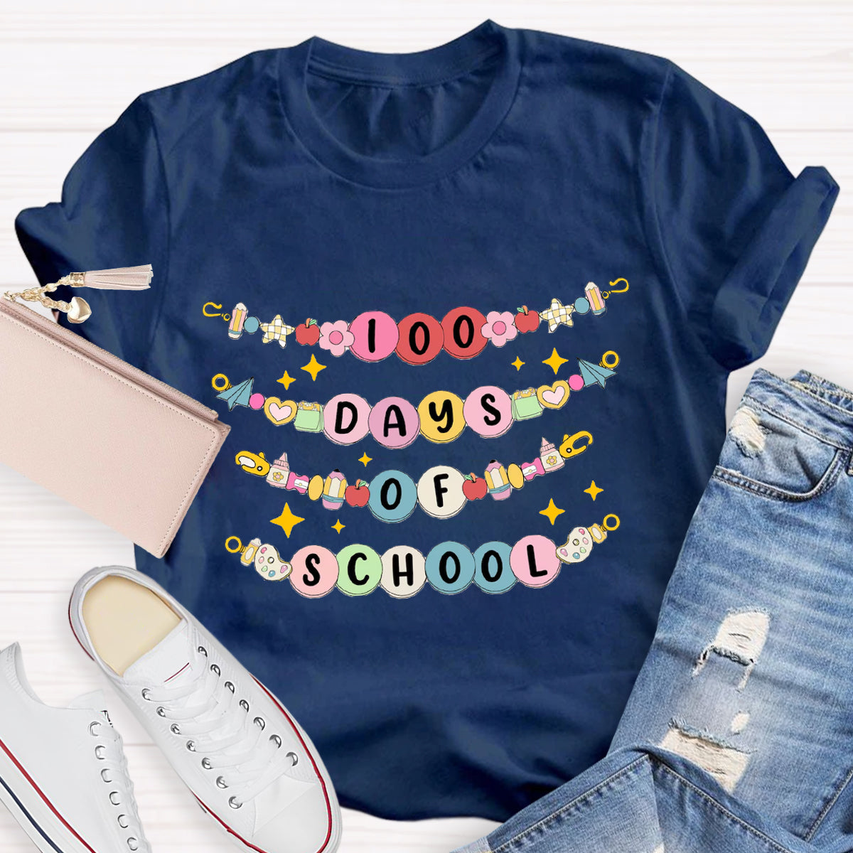 100 Days Of School Teacher T-Shirt