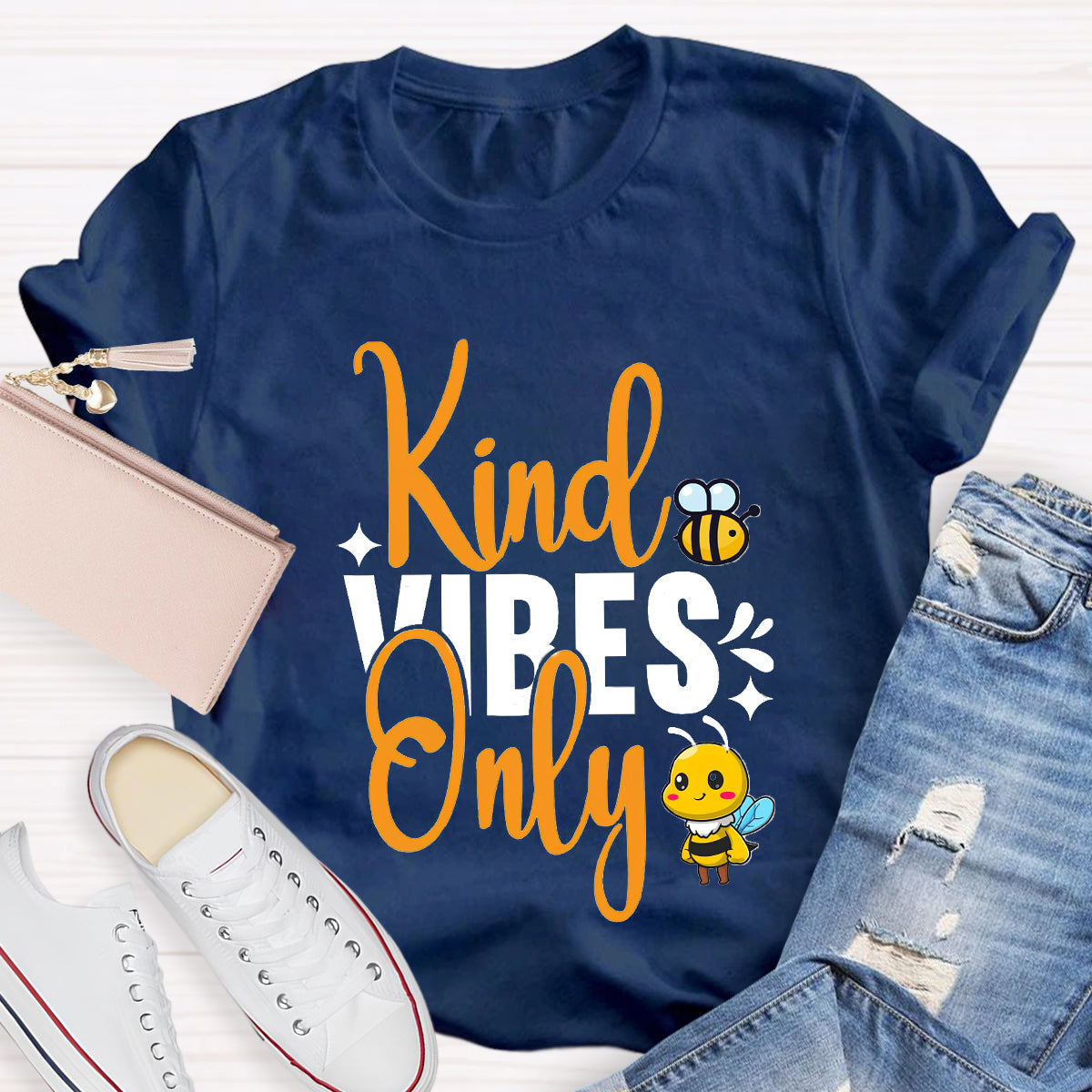 Kind Vibes Only Teacher T-Shirt