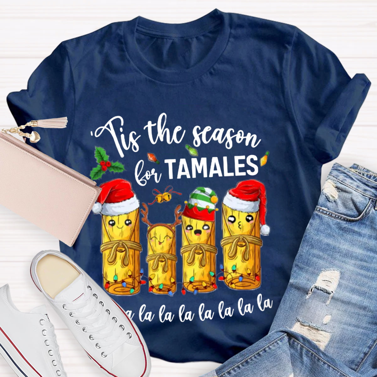 Tis The Season For Tamales Spanish Teacher T-Shirt