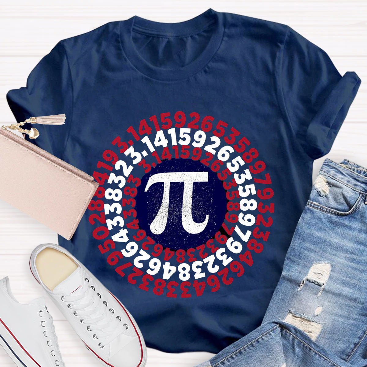 Pi Day Captain Shield T-Shirt