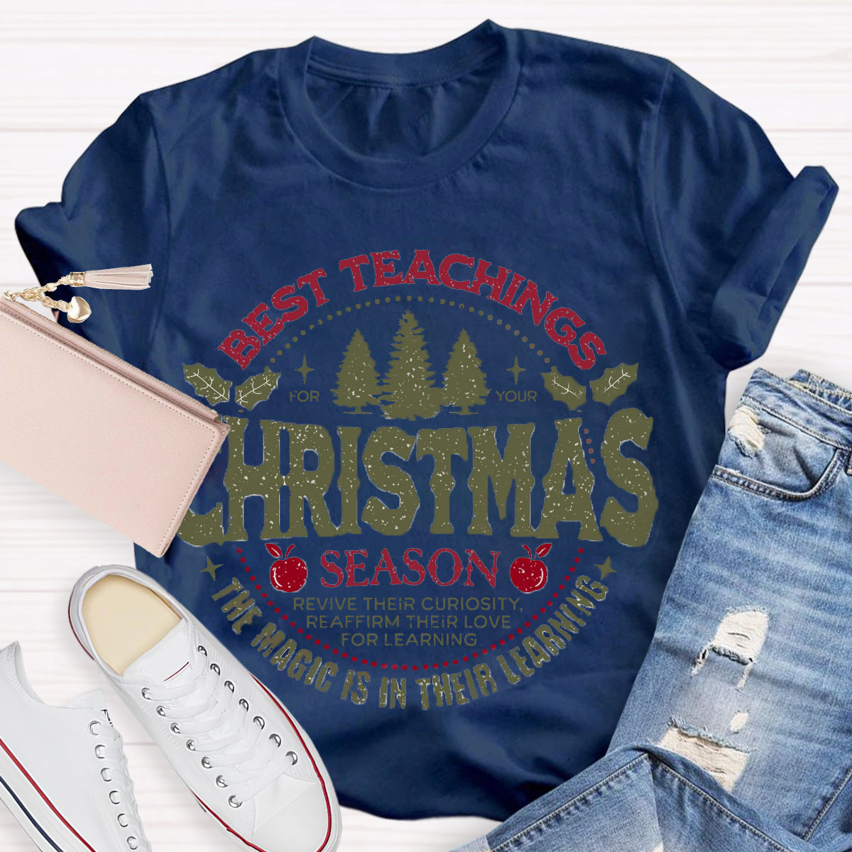 Best Teacher Christmas Season T-Shirt