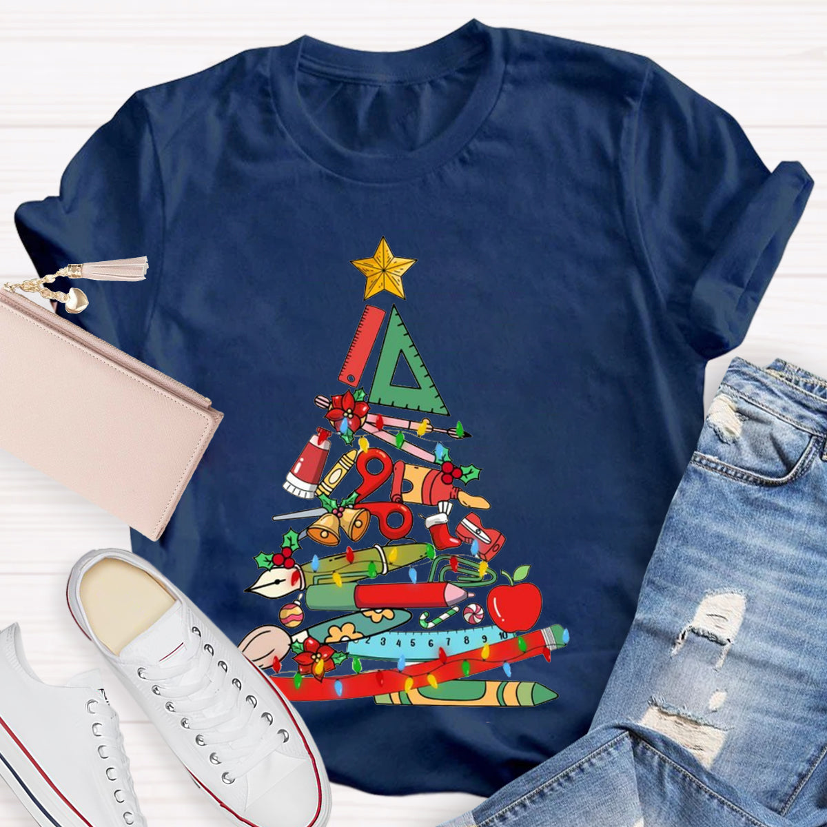 Teaching Aids Christmas Tree T-Shirt