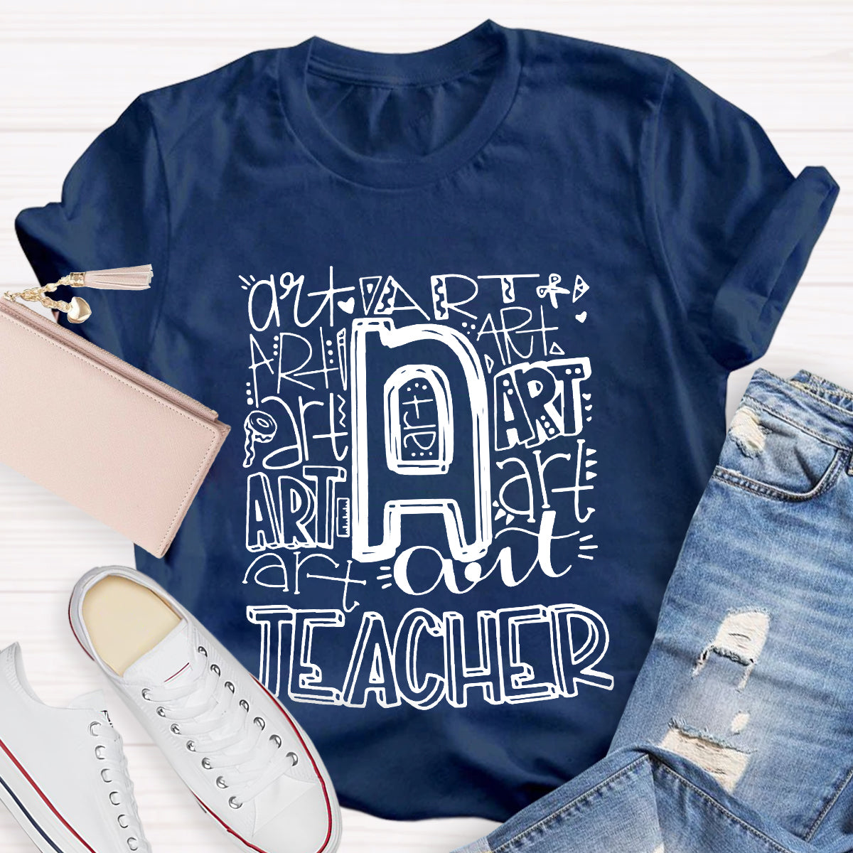 Art Teacher Typography T-Shirt