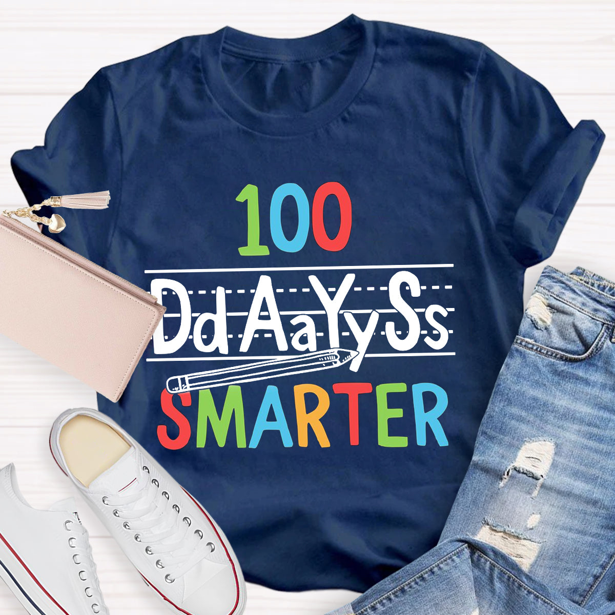 100 Days Smarter Teacher T-Shirt