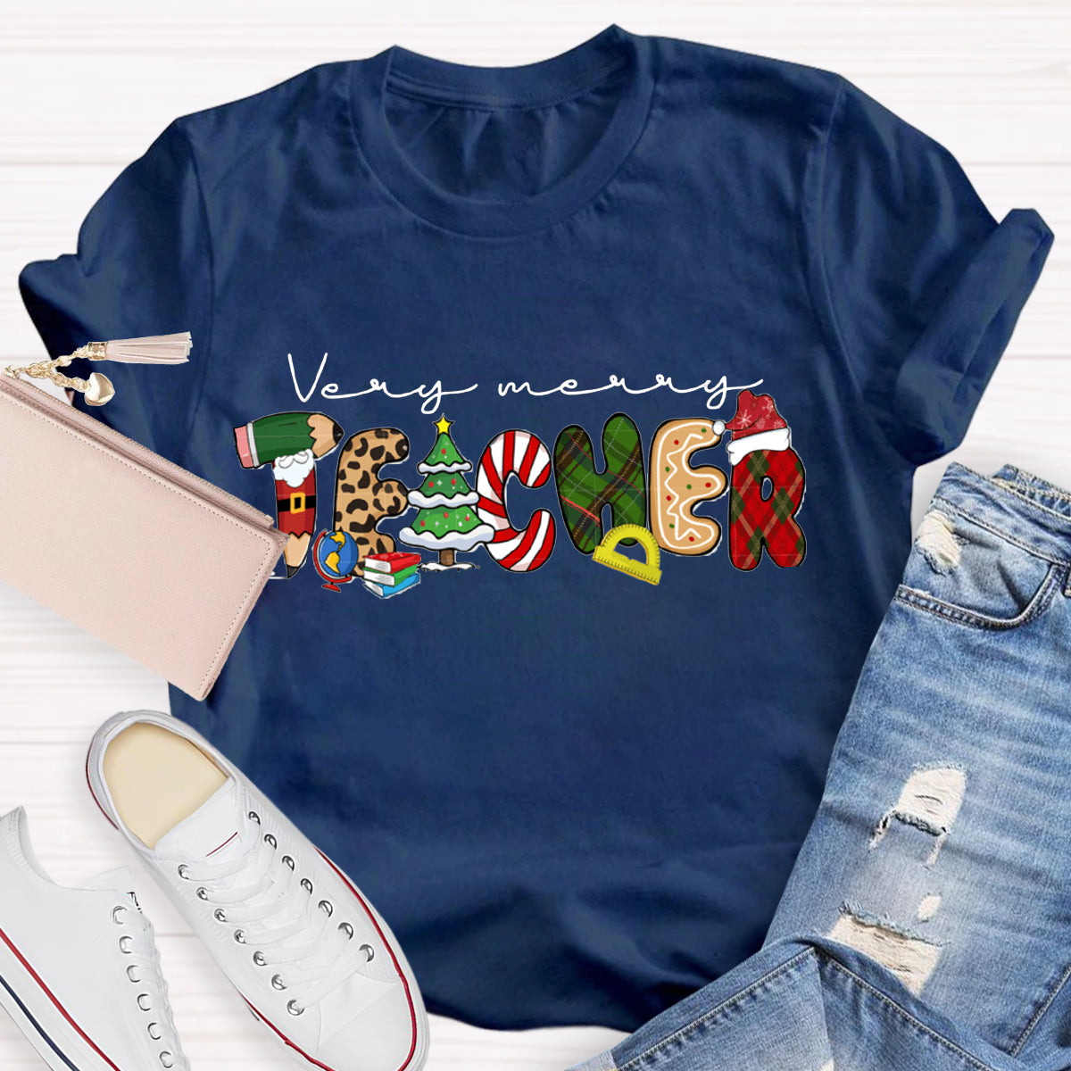 Very Merry Teacher T-Shirt