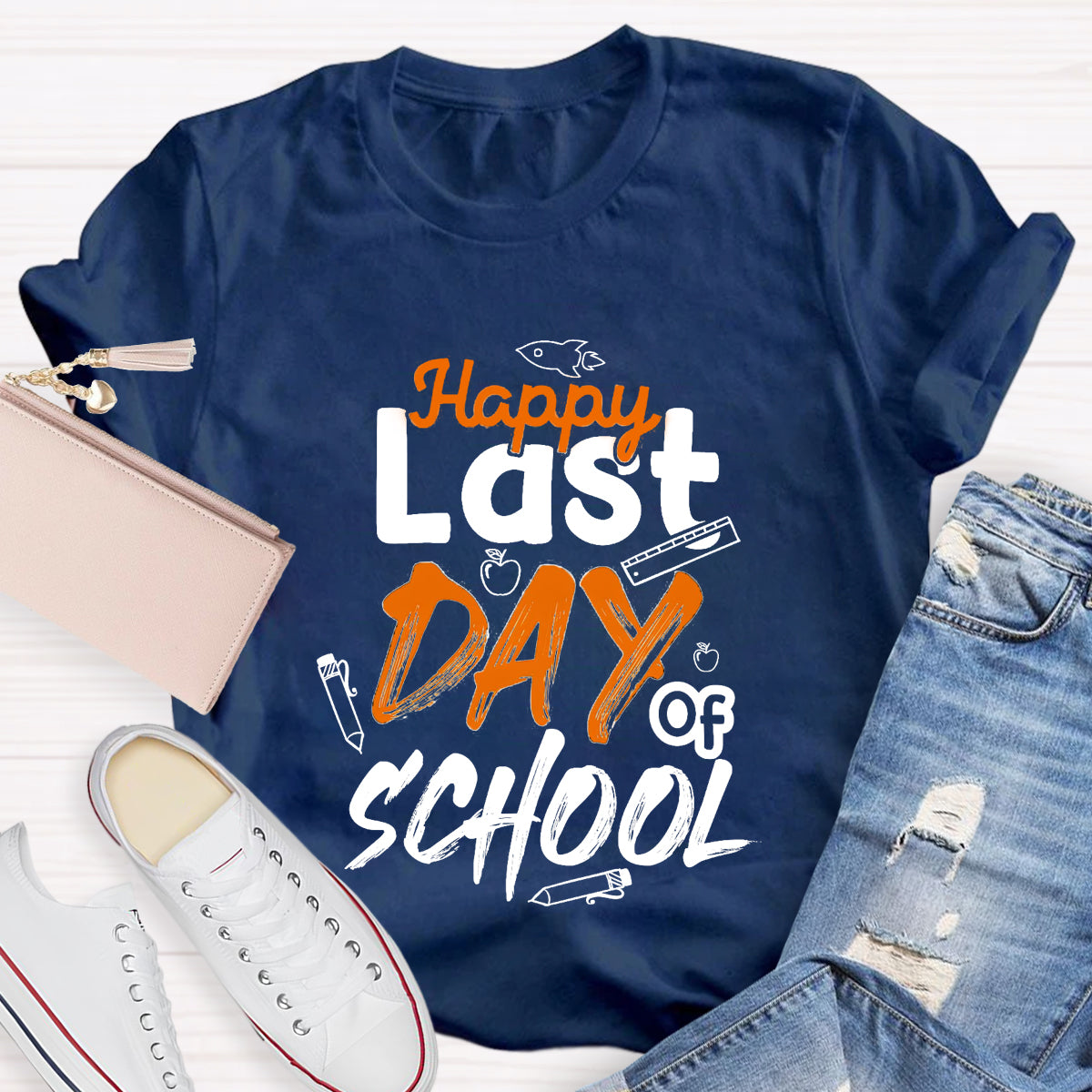 Happy Last Day Of School Ruler T-Shirt