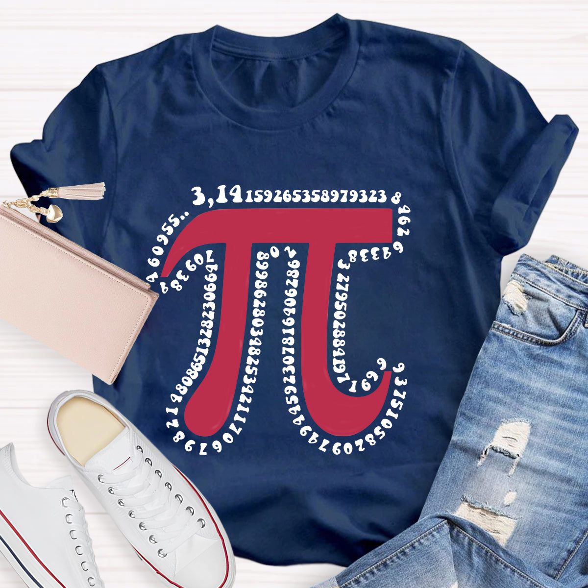 Pink Pi Day Math Teacher T-Shirt