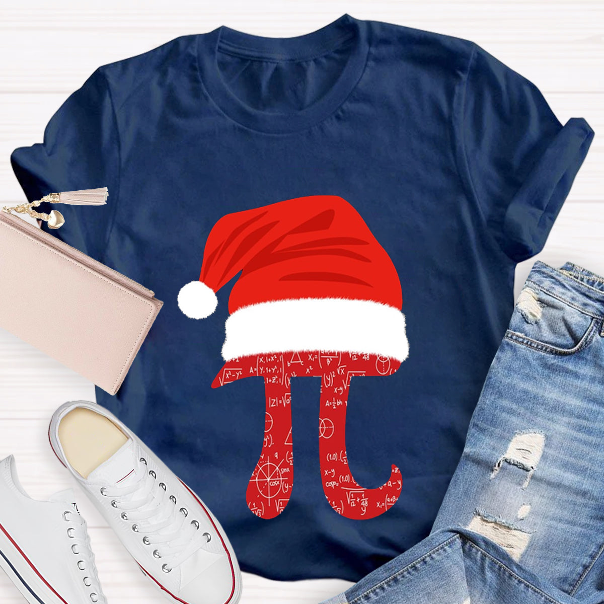 Math Teacher Christmas T-Shirt