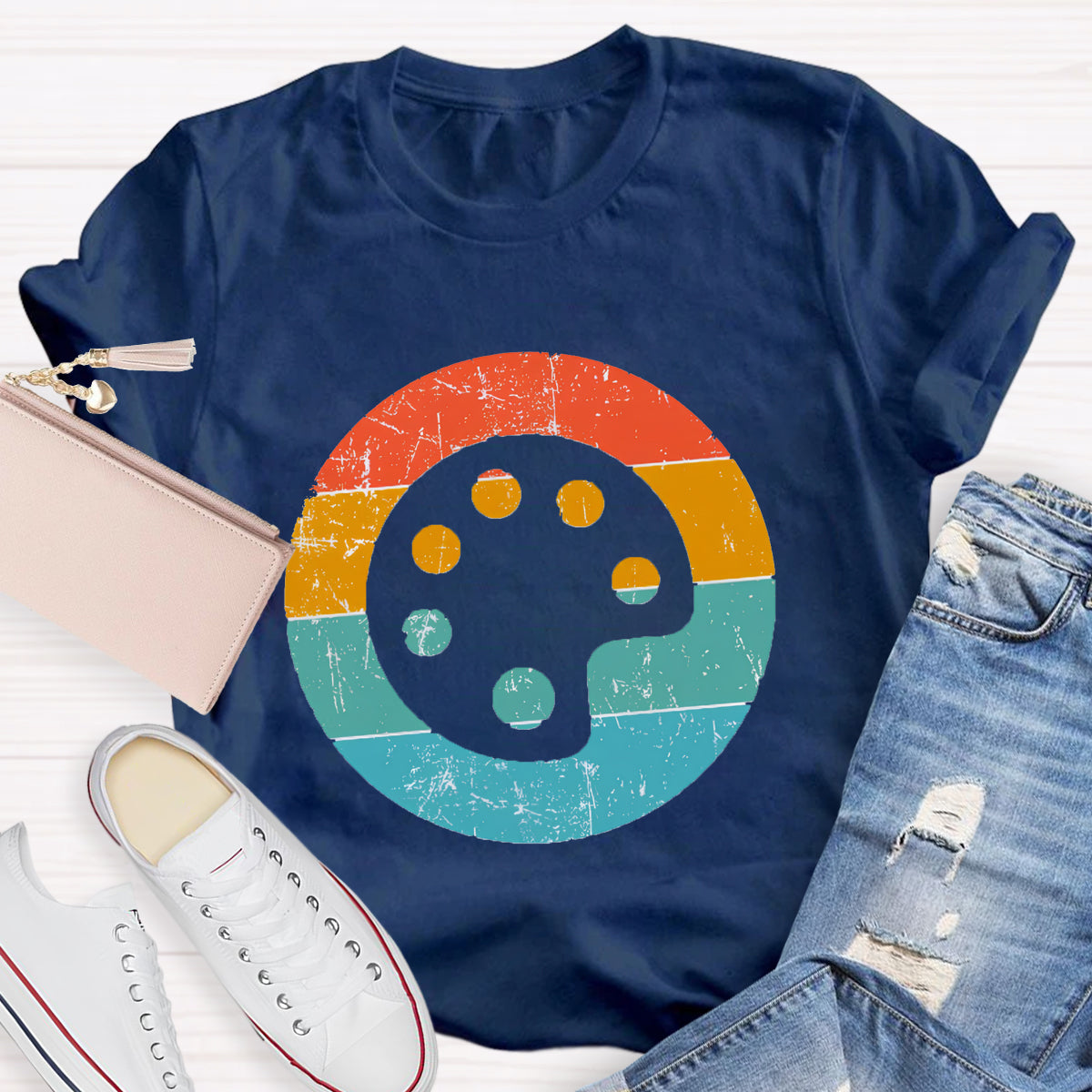 Paint Palette Art Teacher T-Shirt