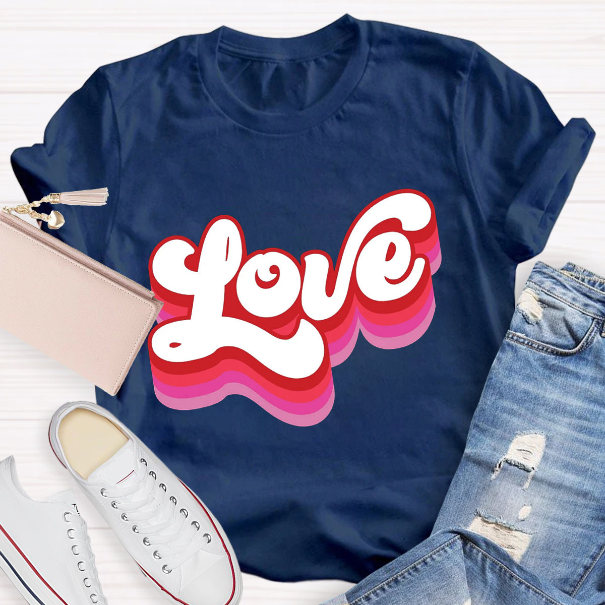 Retro Valentines Love T-Shirt