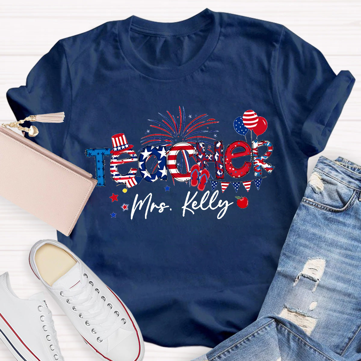 Personalized Name 4th Of July America History T-Shirt