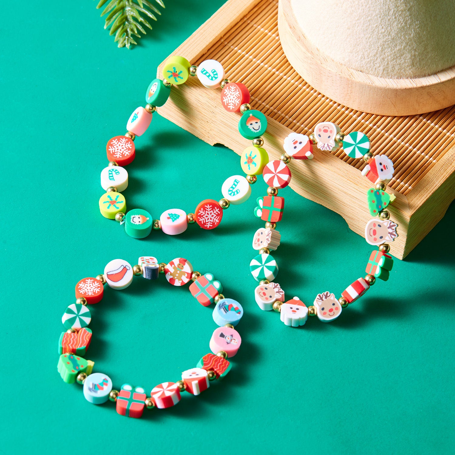 Christmas Beaded Colorful Bracelet