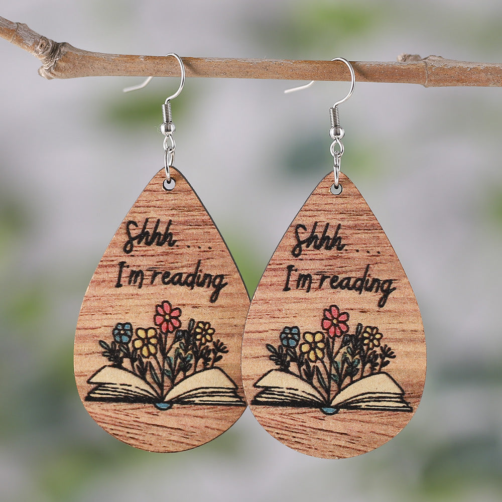 Teardrop Double-Sided Drop Earrings