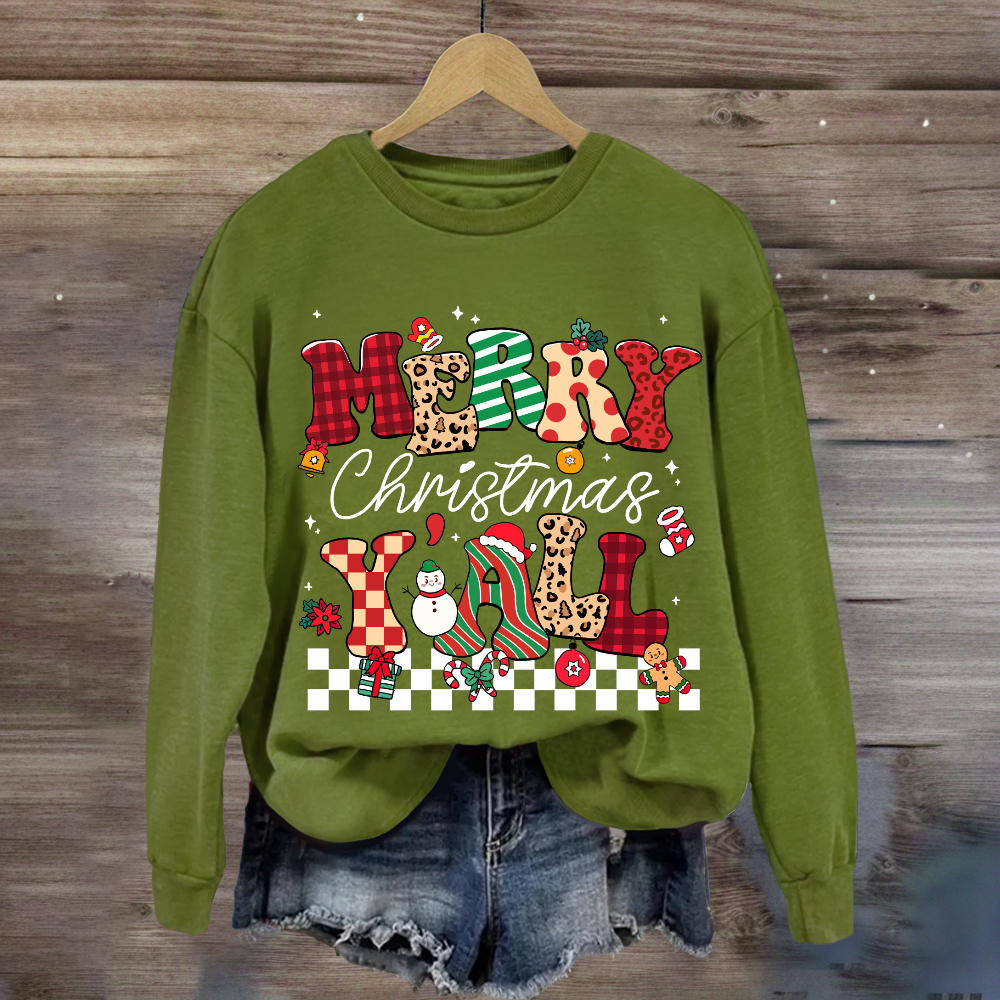 Merry Christmas Y'all  Sweatshirt