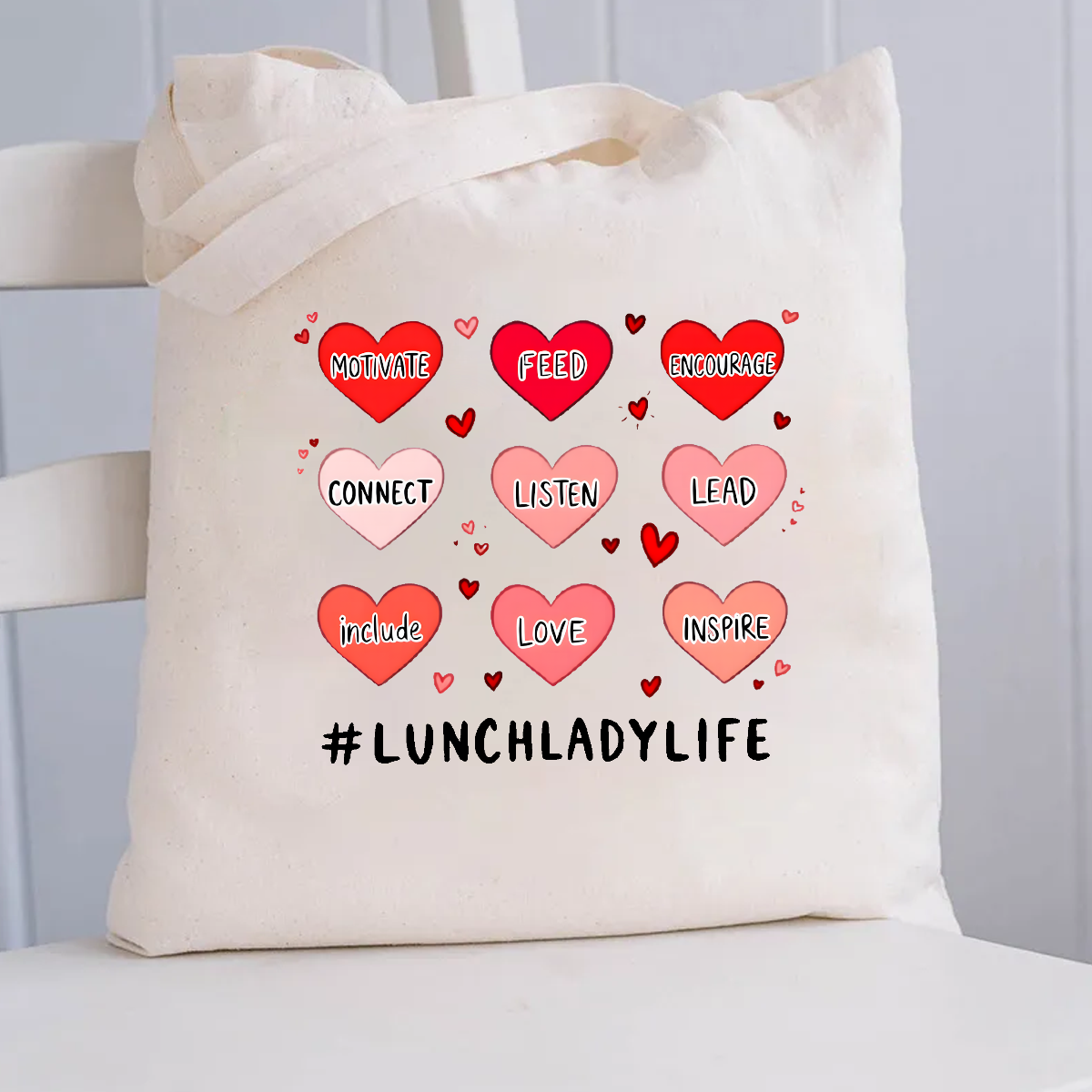 Lunch Lady Life Canvas Tote Bag