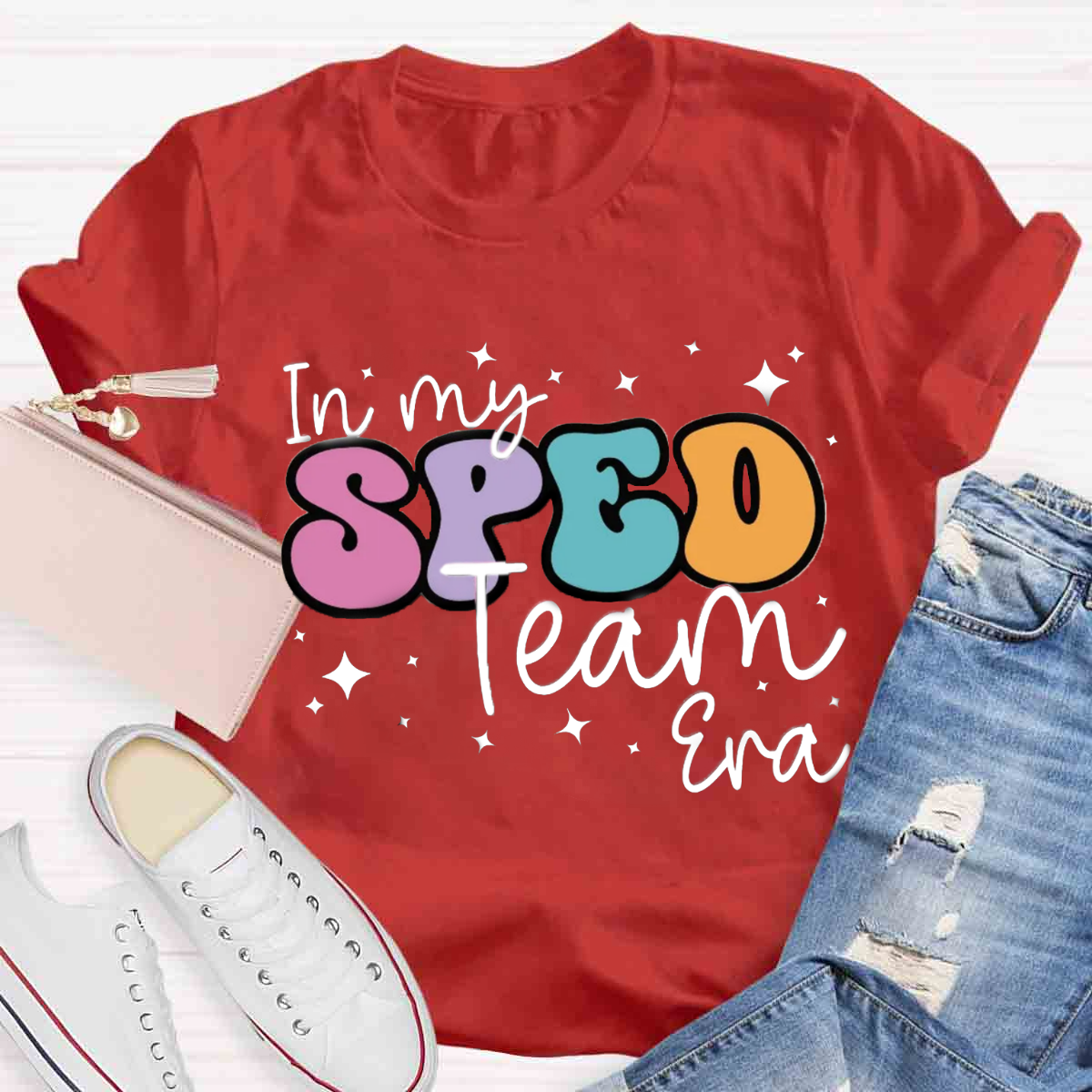 In My Sped Team Era Teacher T-Shirt