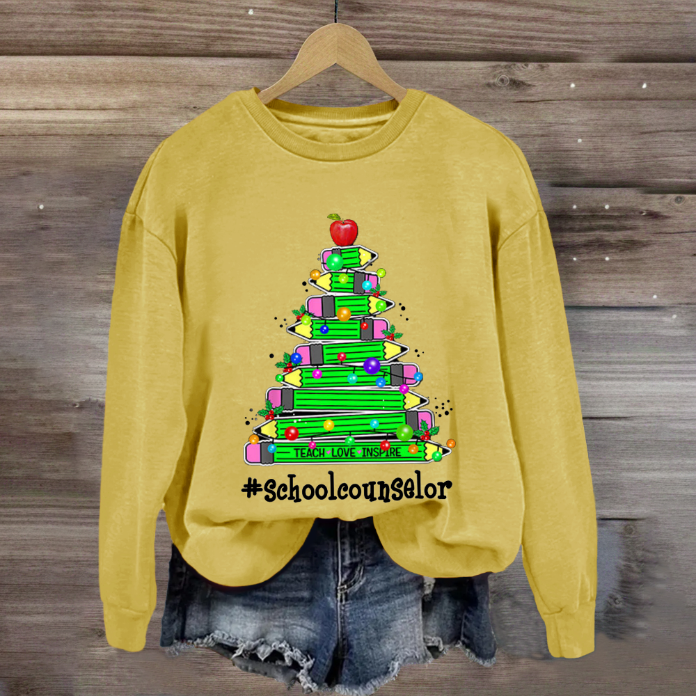 Personalized Position Of School Pencil Tree Sweatshirt