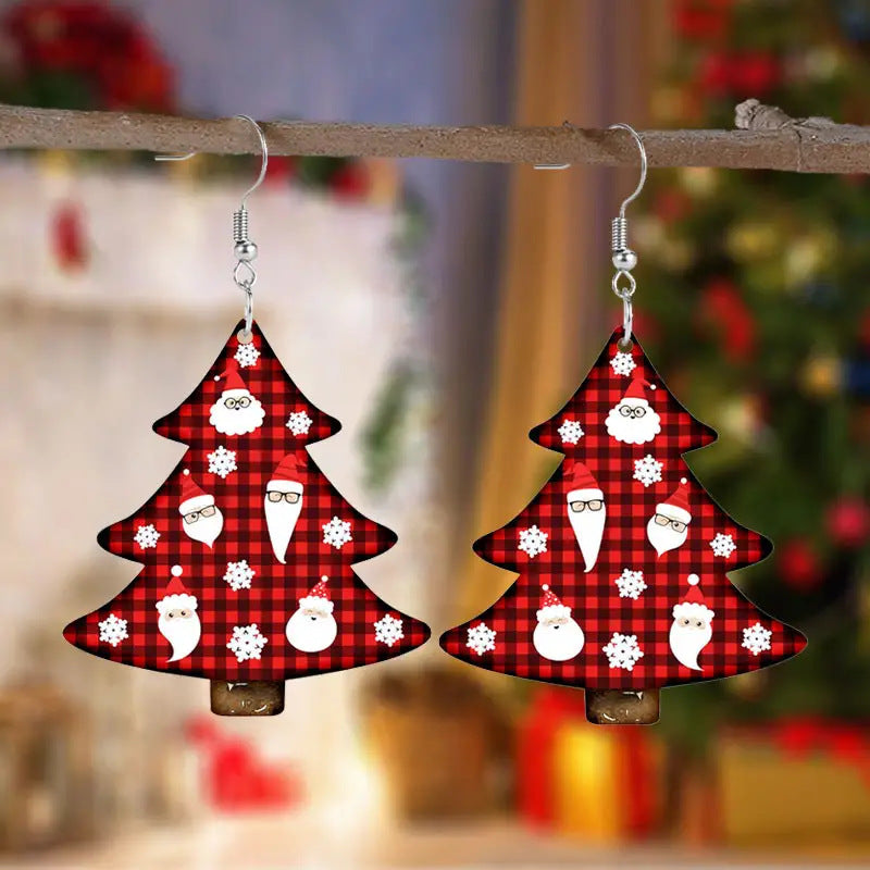 Christmas Tree Holiday Party Acrylic Earrings