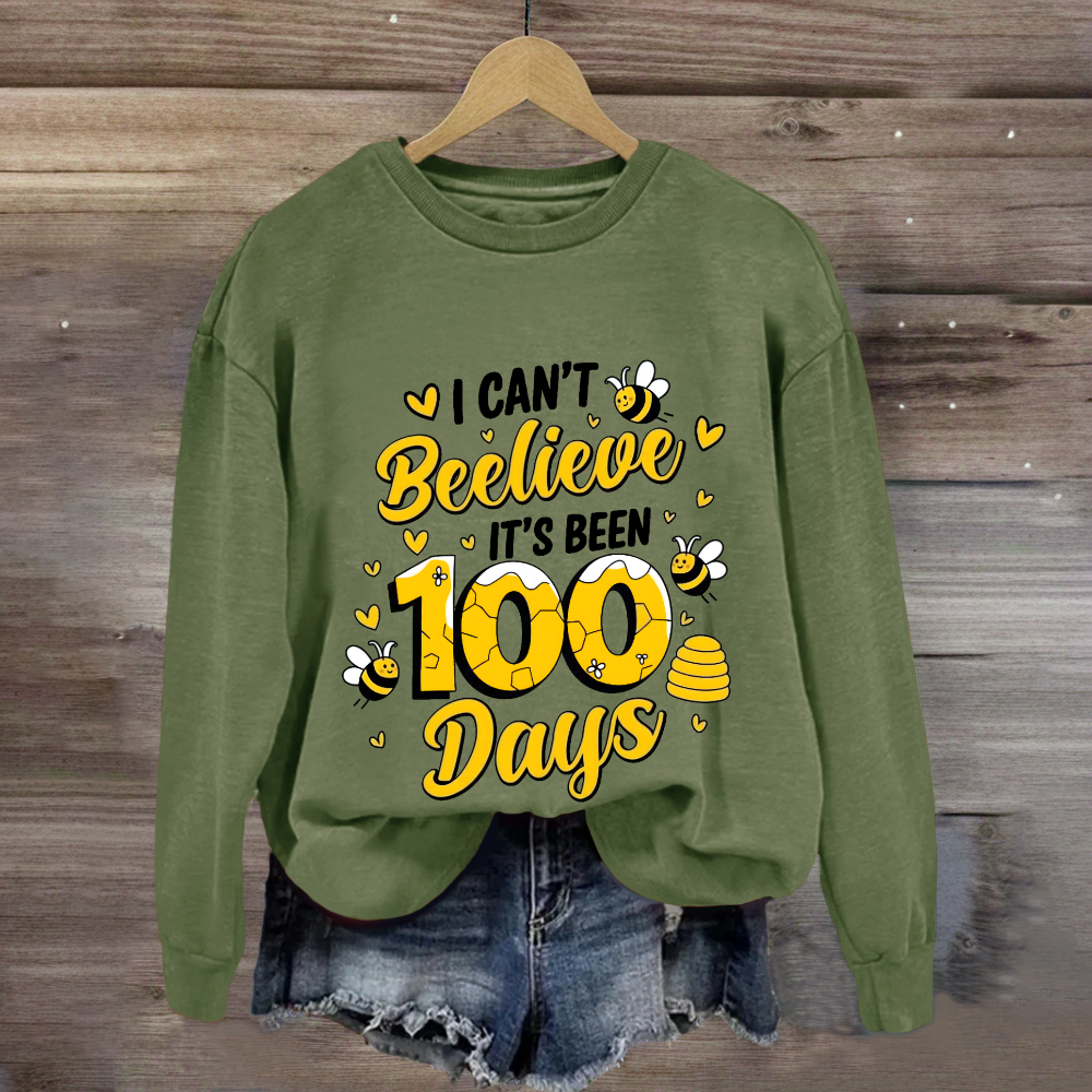 I Can't Believe It's Been 100 Days Cute Bees Sweatshirt