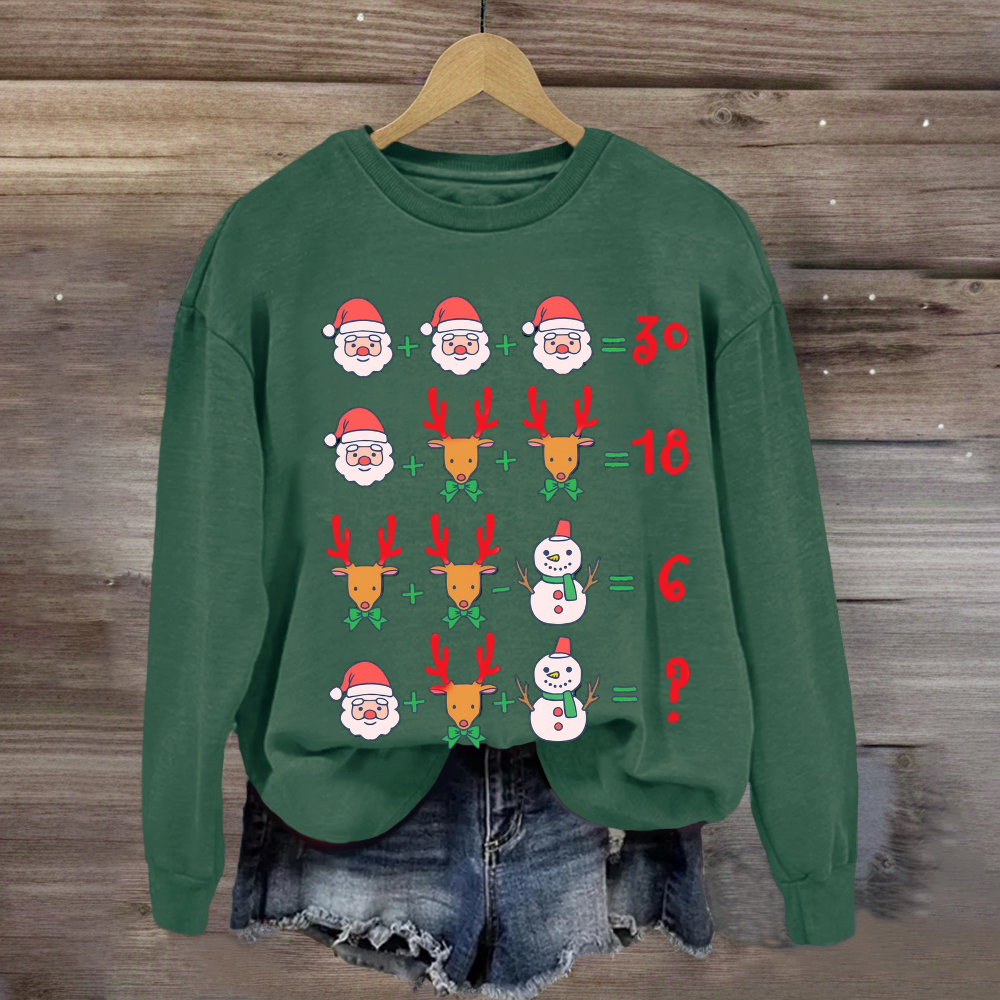 Christmas Funny Math Teacher Sweatshirt