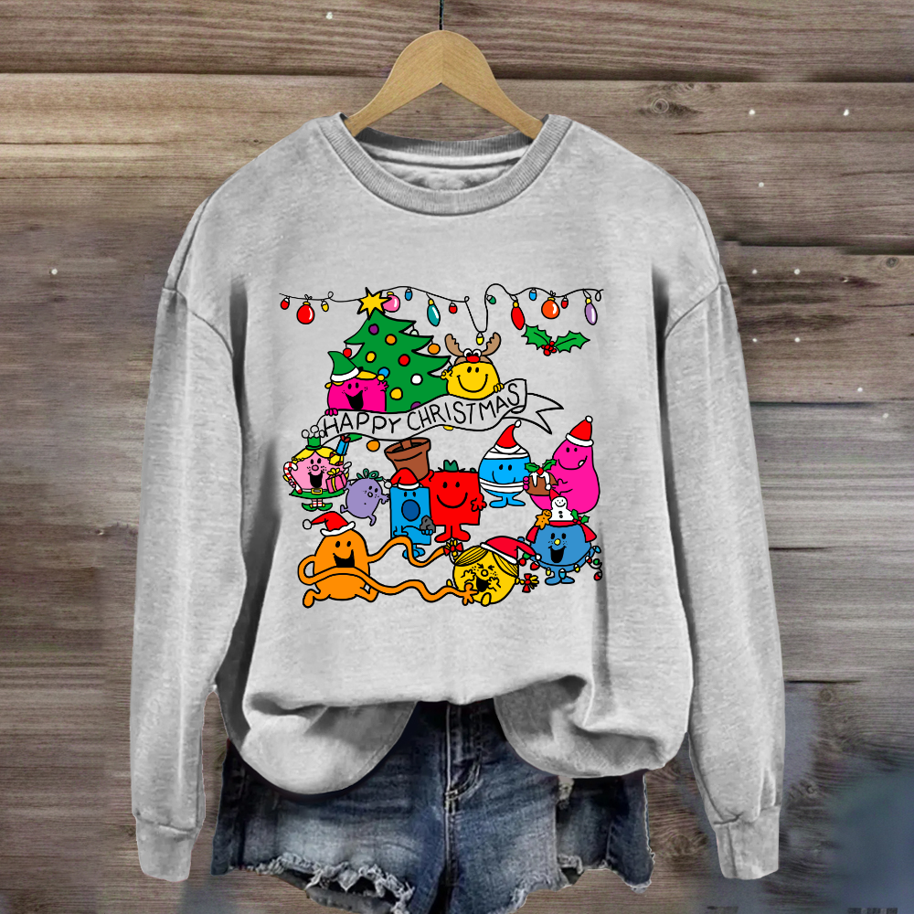 Little Miss Characters Happy Christmas Sweatshirt