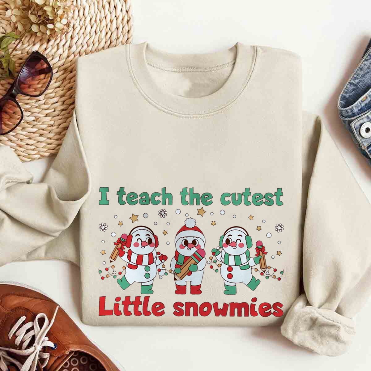 I Teach The Cutest Little Snowmies Sweatshirt