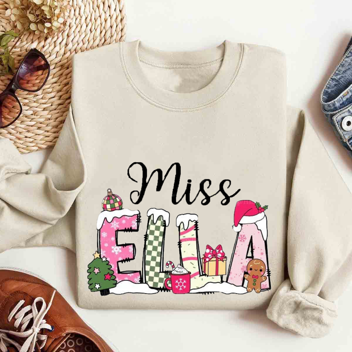 Personalized Name Christmas Sweatshirt