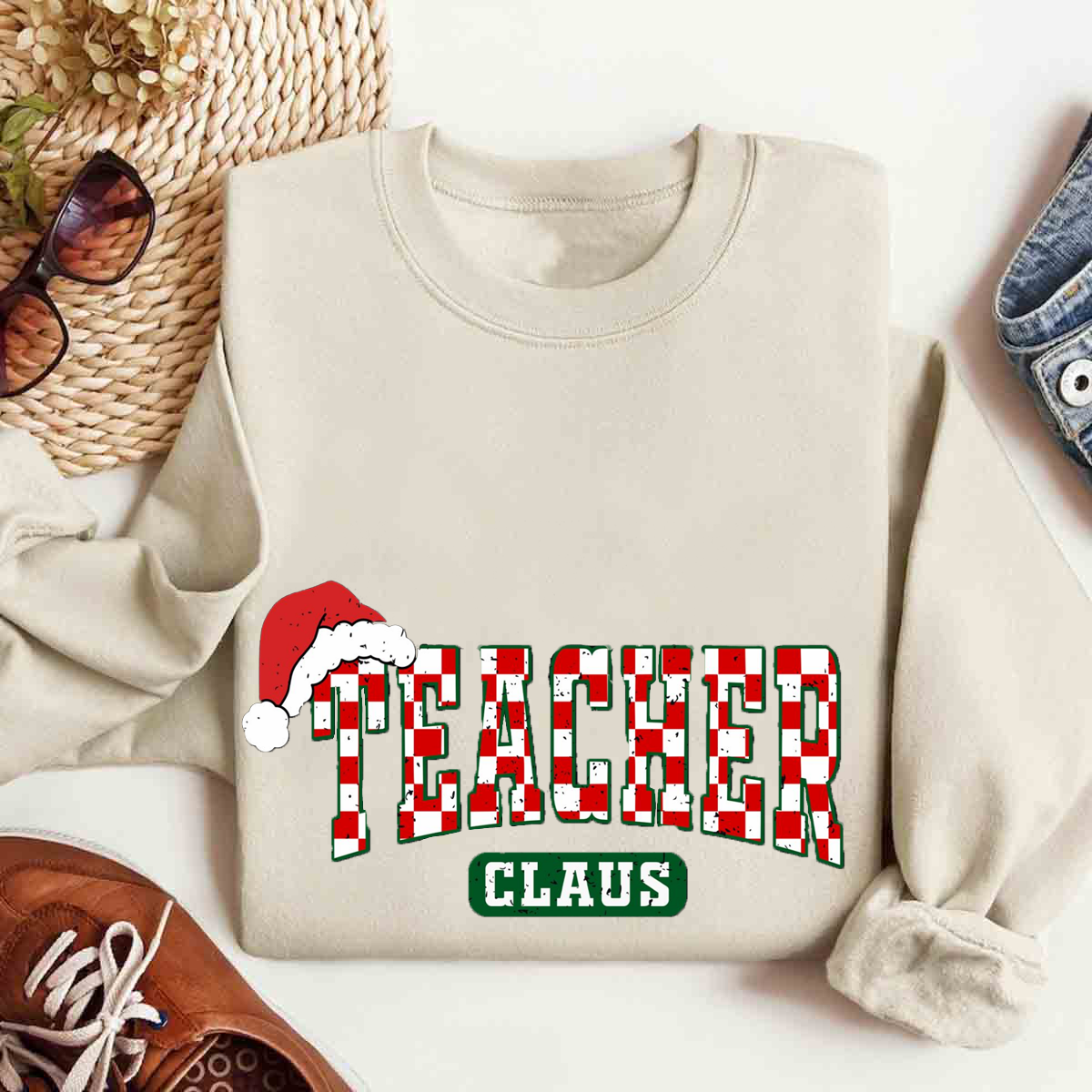 Teacher Claus Christmas Sweatshirt