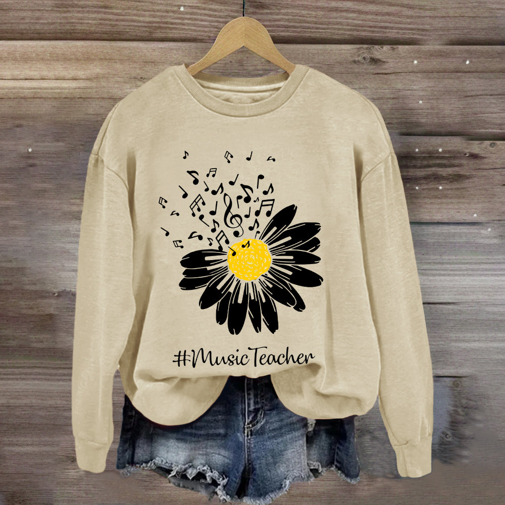 Sunflower Music Teacher Sweatshirt