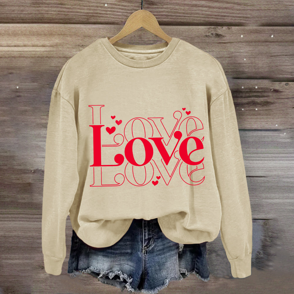 Cute Valentine Heart Sweatshirt