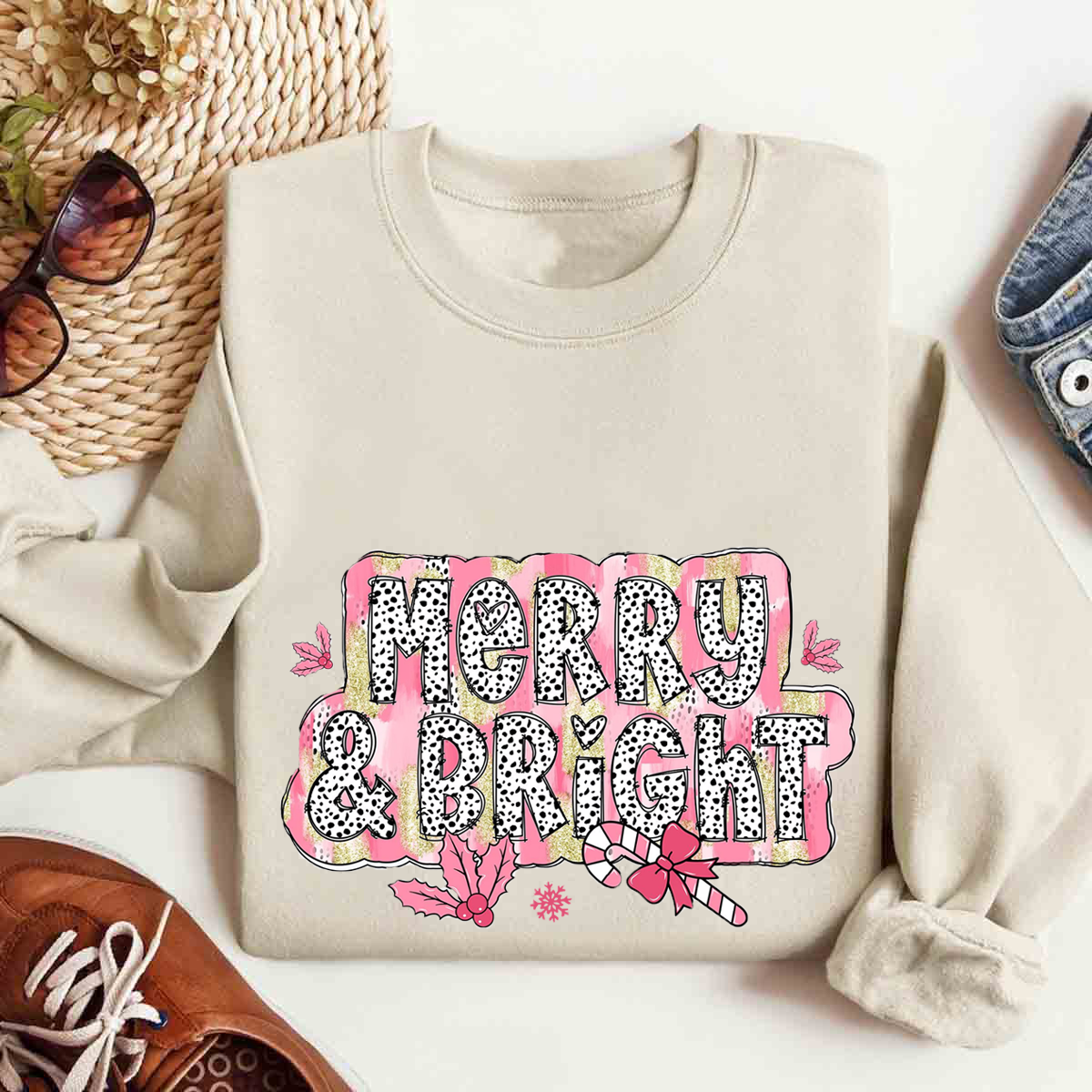 Merry & Bright Christmas Sweatshirt