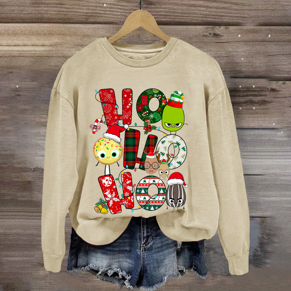 Children's Books Characters Ho Ho Ho Christmas Sweatshirt