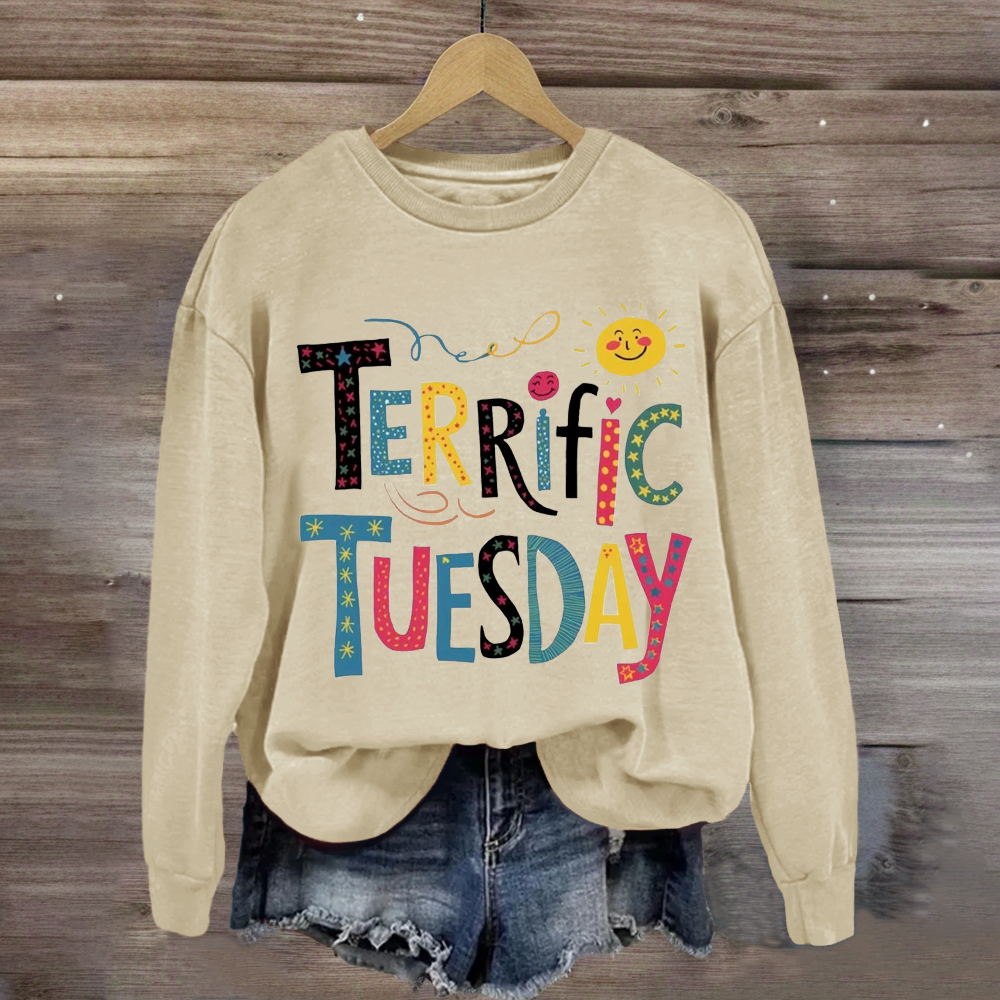 Terrific Tuesday Teacher Sweatshirt