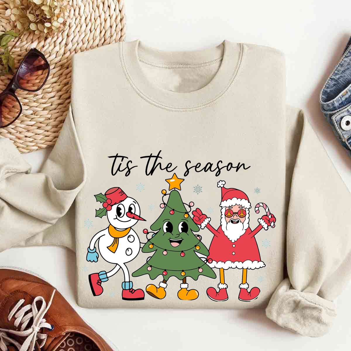 Tis The Season Snowman Sweatshirt