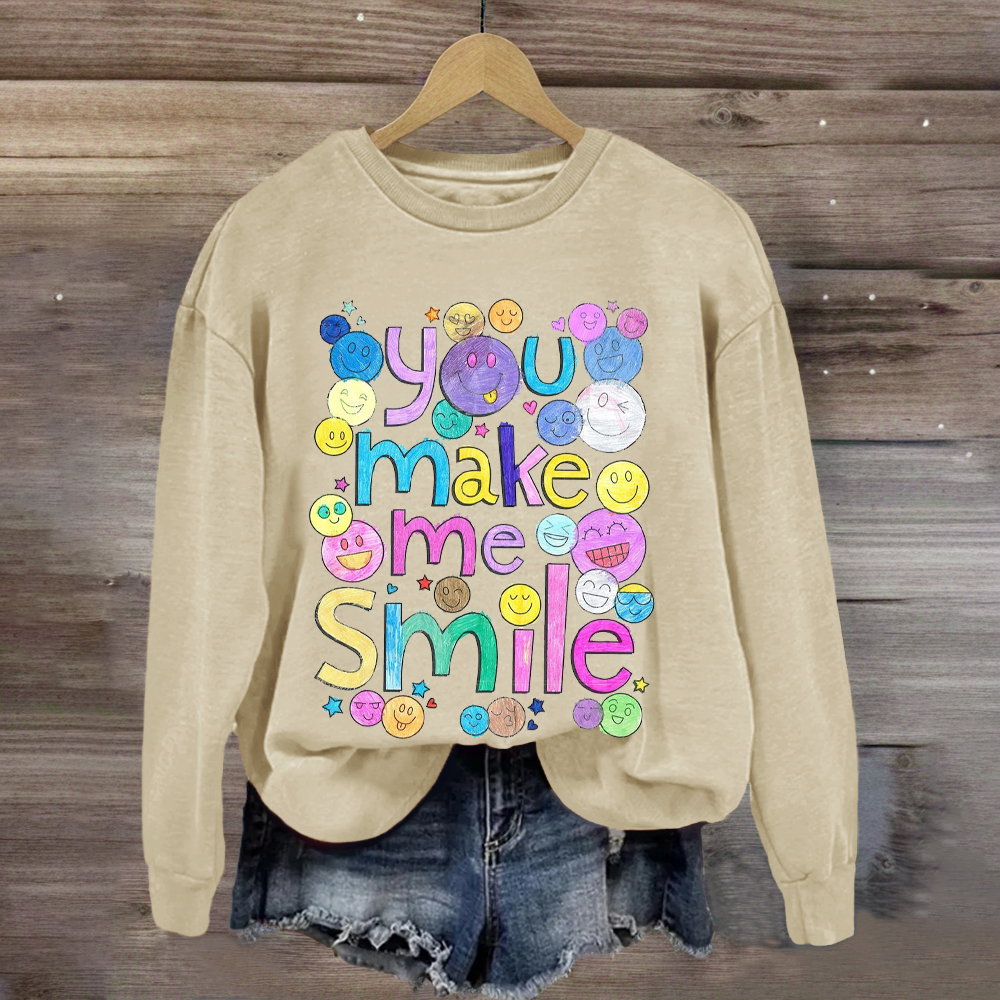 Teacher You Make Me Smile Sweatshirt