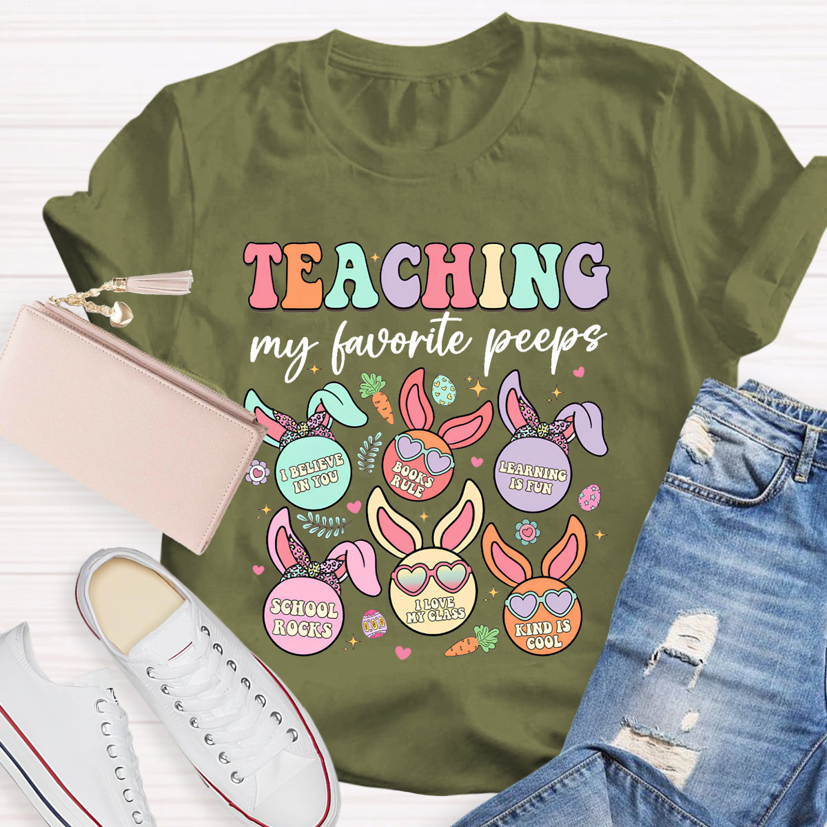 Teaching My Favorite Peeps School Rocks T-Shirt