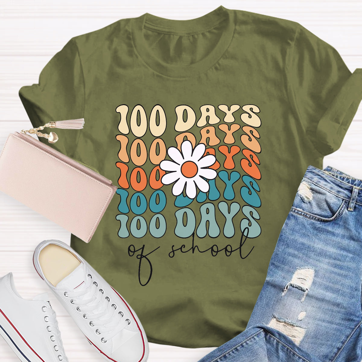 100 Days Of School Teacher T-Shirt